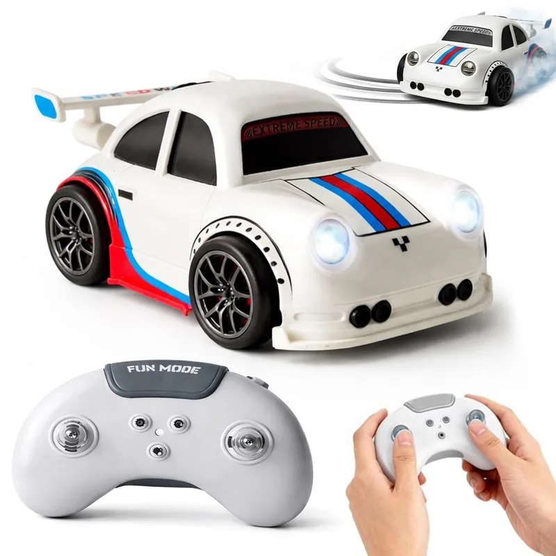 High-Speed RC Drift Car with Remote Control, USB Rechargeable Racing Toy Car, LED Lights, 2.4GHz Controller, Kids & Adults Gift